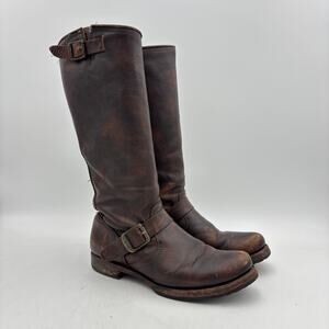 Vintage Frye 77609 Veronica Slouch Boots Womens 9B Moto Boho Western